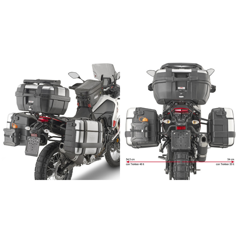 PLO2145MK : Support latéral Givi PL ONE-FIT 2019-2024 Yamaha Tenere 700 TNR