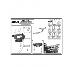 M5 : Platine Givi M5 Yamaha Tenere 700 TNR