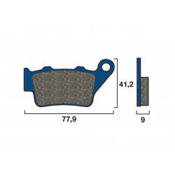 Yamaha rear brake pads
