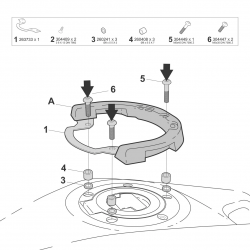 Y017CS : Shad Click System Befestigung 2025-2026 Yamaha Tenere 700 TNR