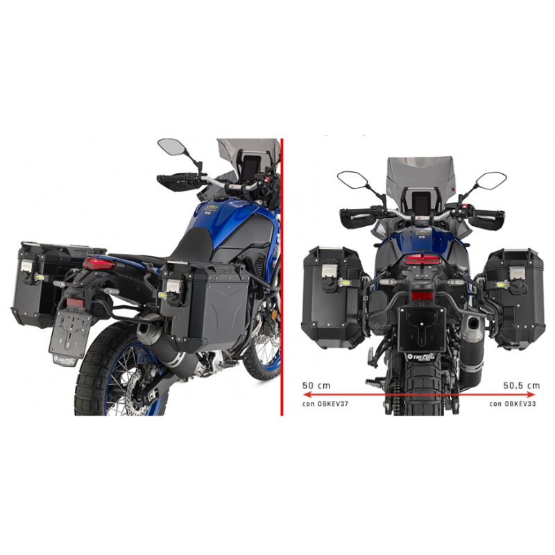 PLOS2145CAM : Givi PL ONE-FIT Mount for Monokey® CAM-SIDE Trekker Outback Cases Yamaha Tenere 700 TNR