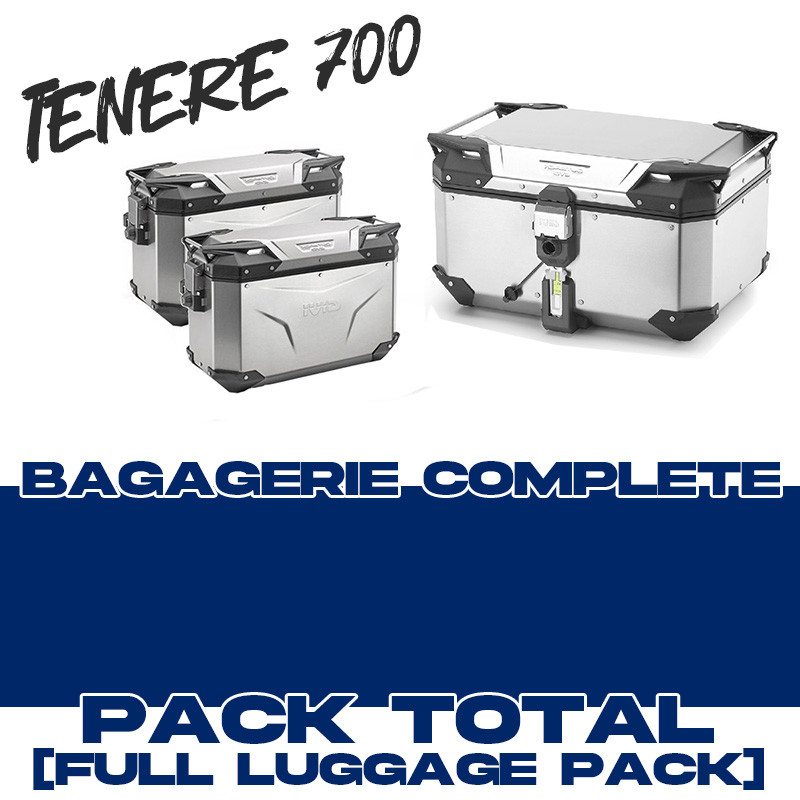 PACK-OBKEV58-37-A-2 : Komplettset Givi Trekker Outback Evo Smart 58LT-37LT Alu 2025-2026 Yamaha Tenere 700 TNR