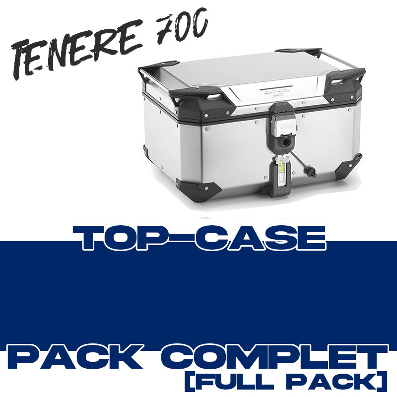 PACK-OBKEV58-A-2 : Topcase Pack Givi Trekker Outback Evo Smart 58LT Alu 2025-2026 Yamaha Tenere 700 TNR