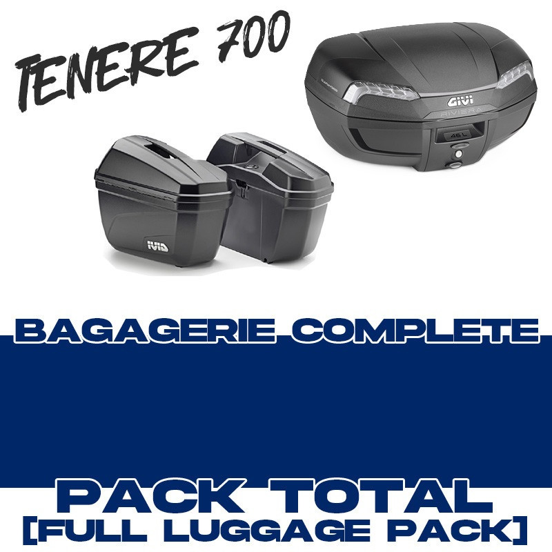 PACK-E46-E22-1 : Komplettset Givi E46 Riviera + Seitenkoffer E22N Yamaha Tenere 700 TNR