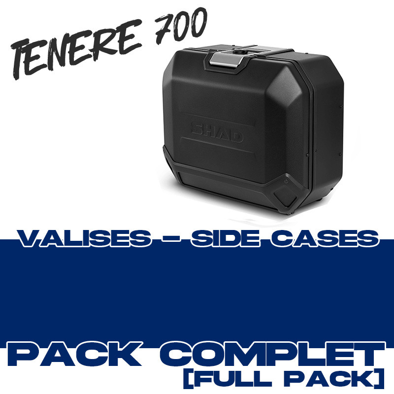 PACK-TR36-N : Pack valises latérales Shad Terra TR36 Noir Yamaha Tenere 700 TNR