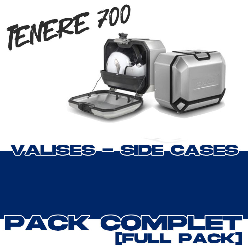 PACK-TR47-A : Pack valises latérales Shad Terra TR47 Alu Yamaha Tenere 700 TNR